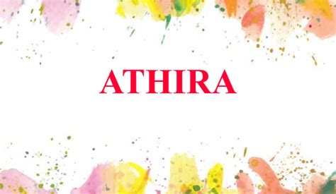 athira name meaning in tamil
